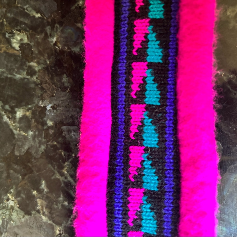 Vibrant Pink and Blue Patterned headband